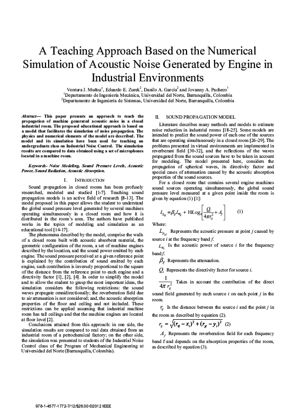 (PDF) A teaching approach based on the numerical simulation of acoustic ...