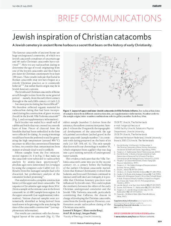 Catacombs in rome italy image