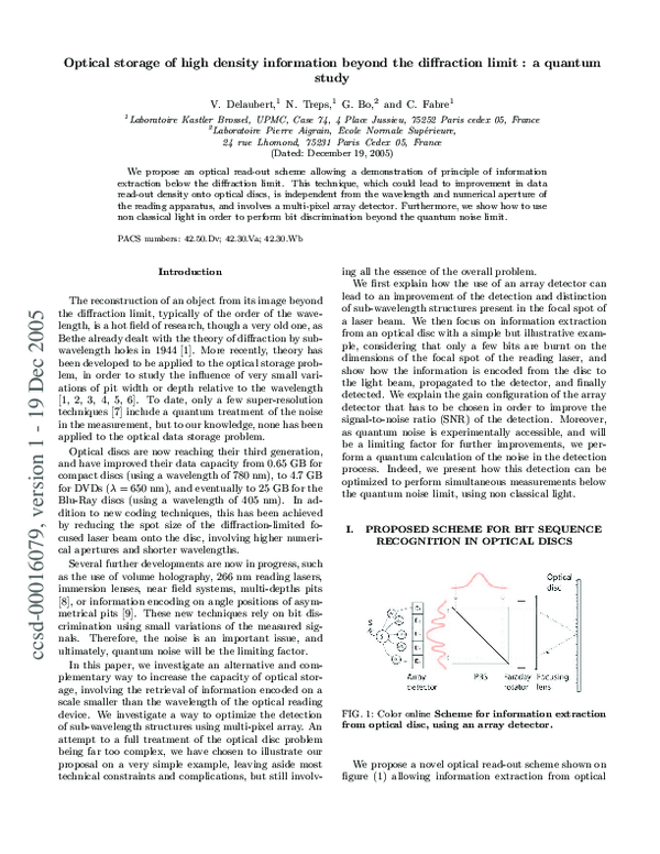 (PDF) Optical storage of high-density information beyond the ...