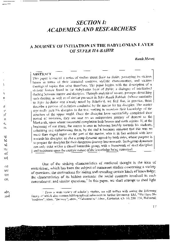(PDF) R. Meroz, 2007d--'A Journey of Initiation in the Babylonian Layer ...
