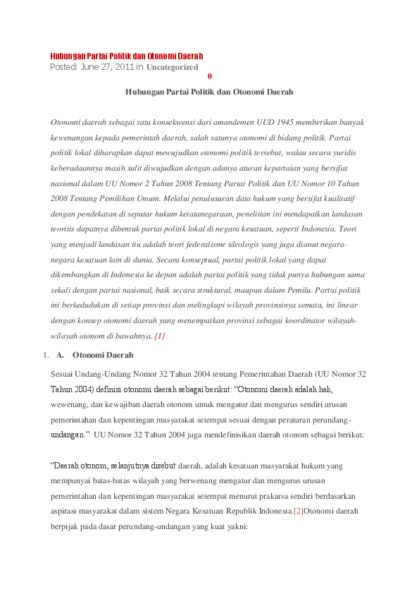 Undang Undang Yang Mengatur Tentang Pemerintahan Daerah - Ini Aturannya