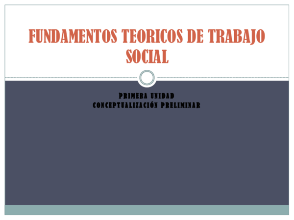 (PDF) FUNDAMENTOS TEORICOS DE TRABAJO SOCIAL