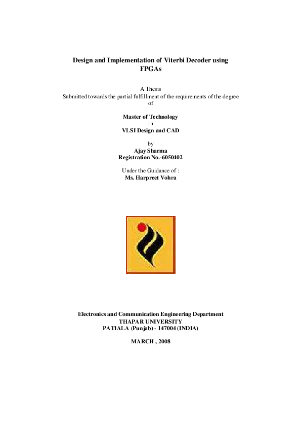 Viterbi decoder thesis 07 image