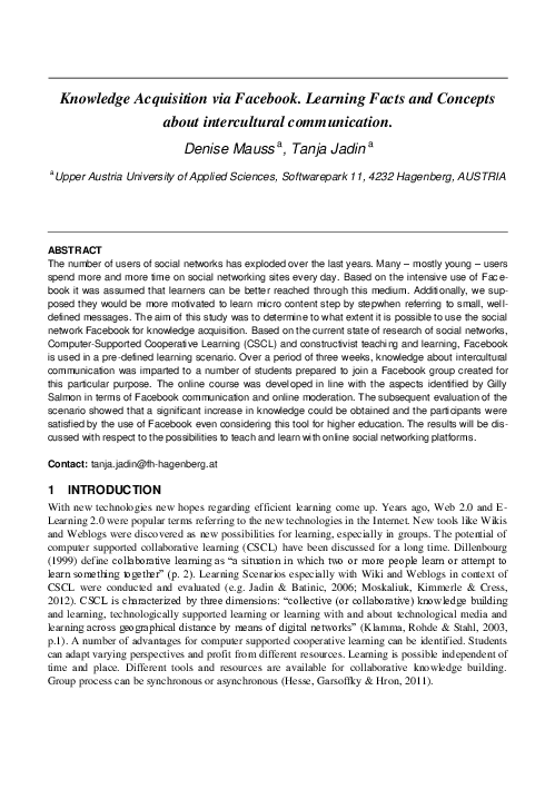 Acquired knowledge essay image