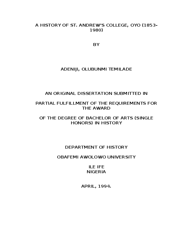 St andrews dissertation cover sheet picture