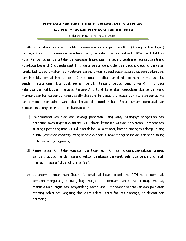 Gambar Pembangunan yang Tidak Berwawasan Lingkungan