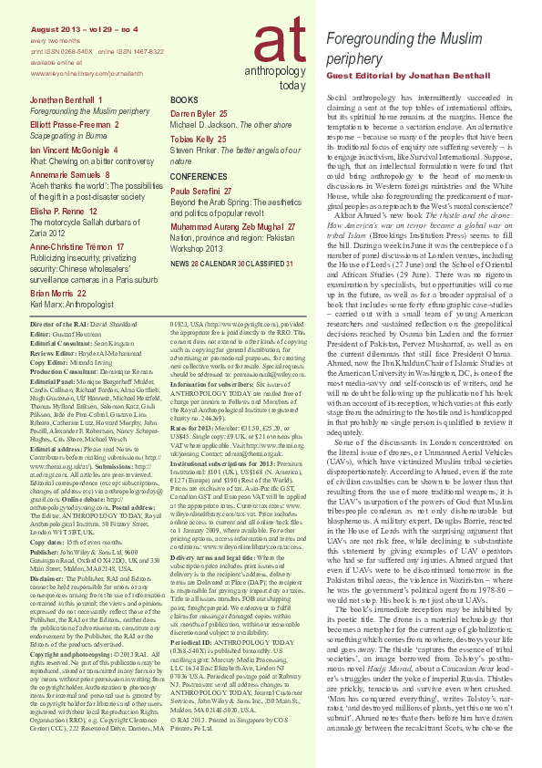 First page of “Scapegoating in Burma”