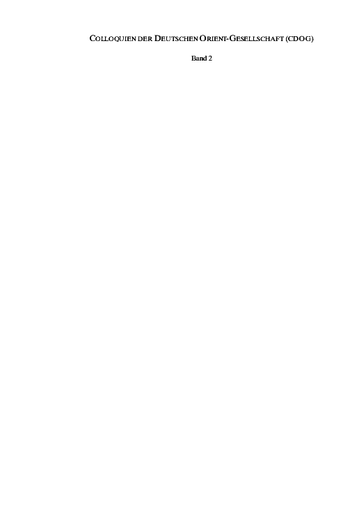 (PDF) Der Babel Bibel Streit. Ein kulturpolitisches Wetterleuchten