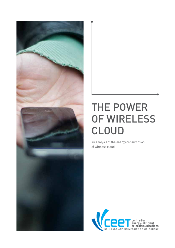 (PDF) THE POWER OF WIRELESS CLOUD An analysis of the energy consumption