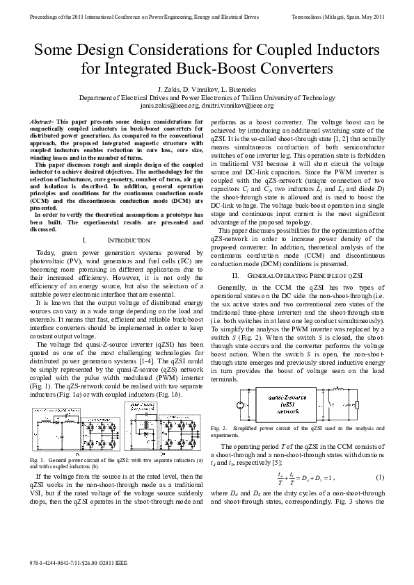 (PDF) Some design considerations for coupled inductors for integrated