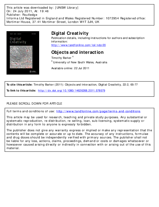 (PDF) Timothy Barker. (2011). 