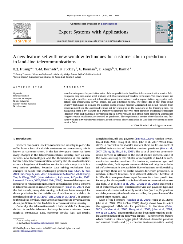 Pdf A New Feature Set With Window Techniques For Customer Pdf A New Feature Set With Window