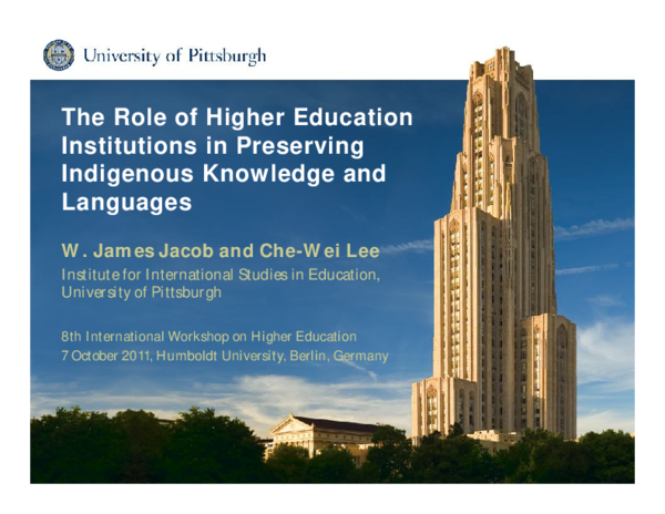 (PDF) The Role of Higher Education Institutions in Preserving ...