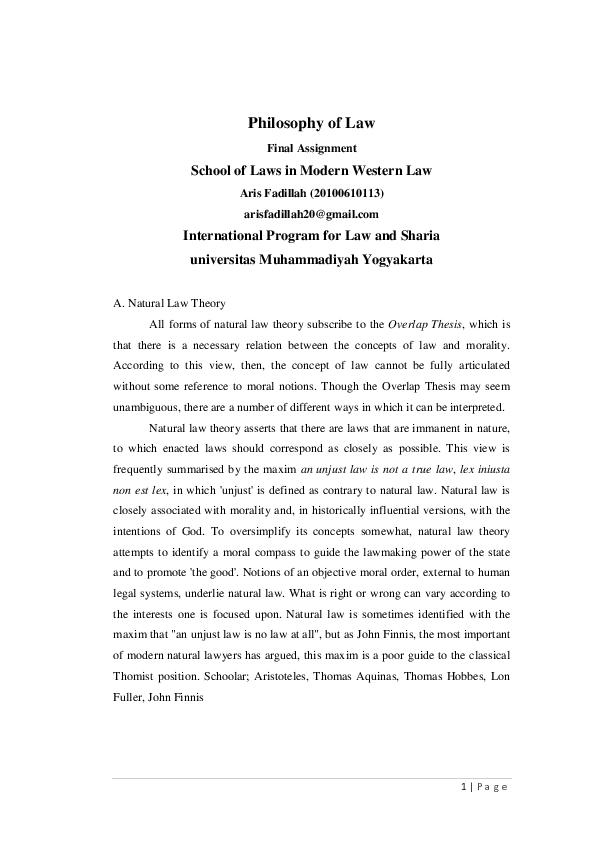 Natural law theory in jurisprudence picture