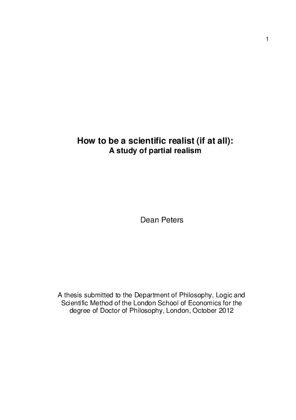 Scientific realism and antirealism picture