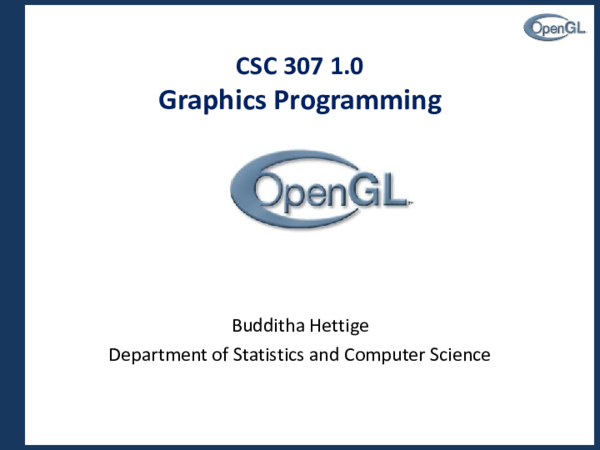 (PDF) Introduction to Graphics Programming