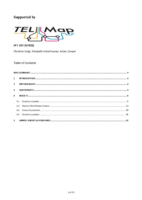 (PDF) Telmap - Surveying innovative learning practices