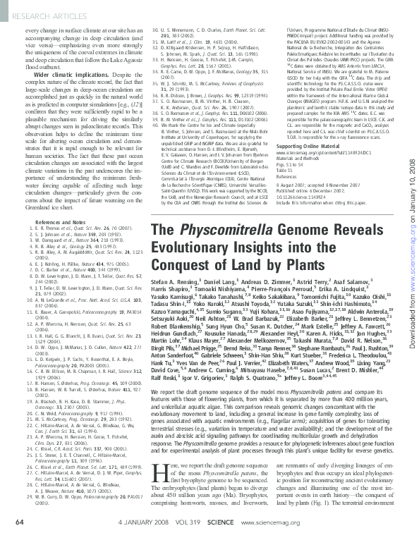 (PDF) The Genome Reveals Evolutionary Insights into the