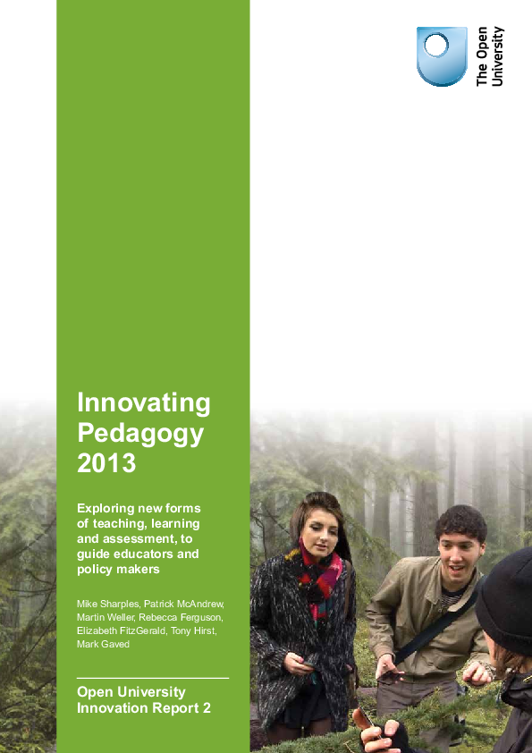 (PDF) Innovating Pedagogy 2013: Open University Innovation Report 2