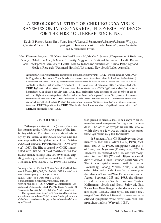 Chikungunya virus essay picture