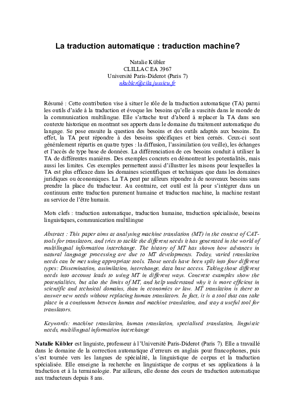 Essay question traduction image