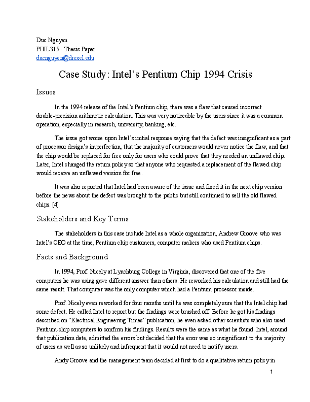 Pentium flaw essay 07 image