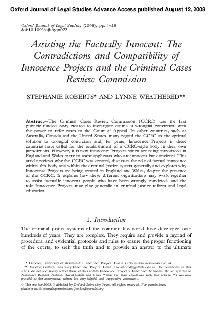 Innocence projects by state image