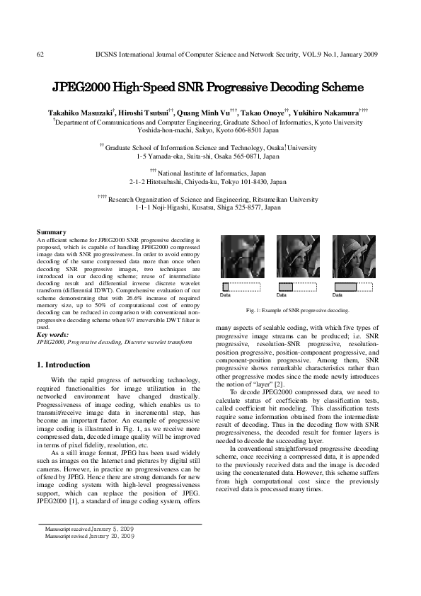 (PDF) JPEG2000 high-speed progressive decoding scheme