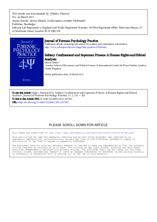 Supermax prison inmates image