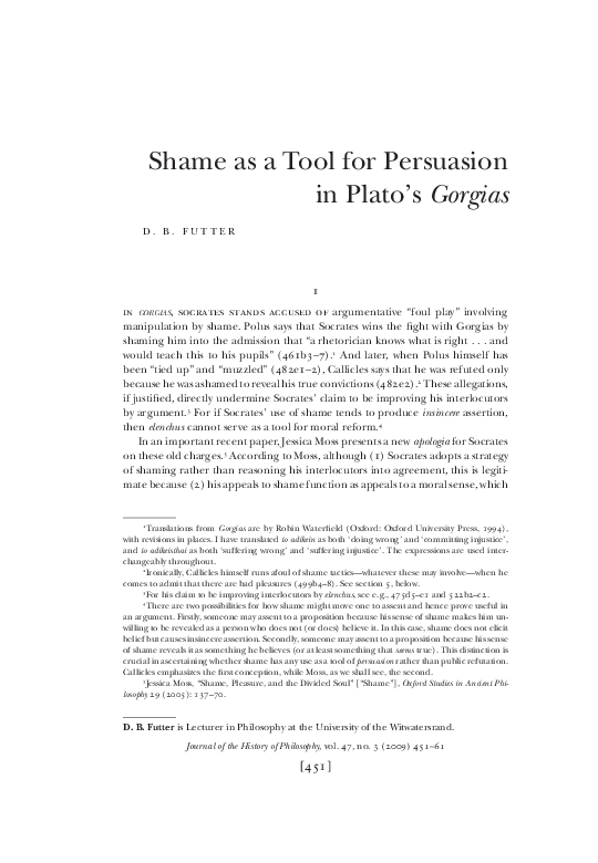 Plato's gorgias explained image