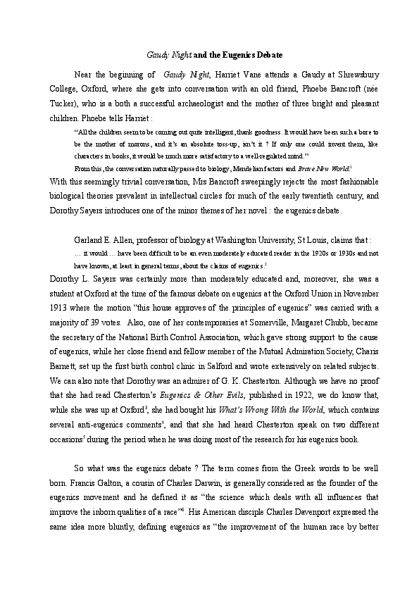 Gaudy night bbc image