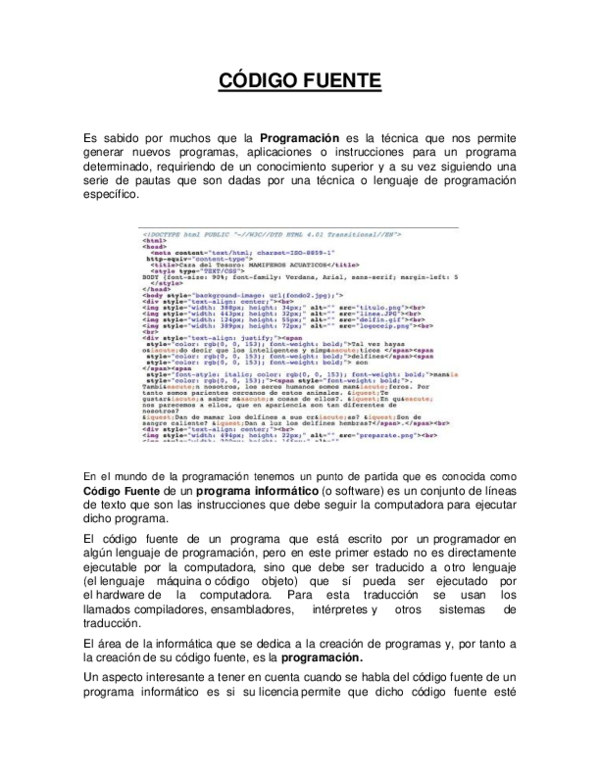 (DOC) CODIGO FUENTE