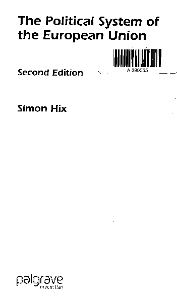 (PDF) The Political System of the European Union