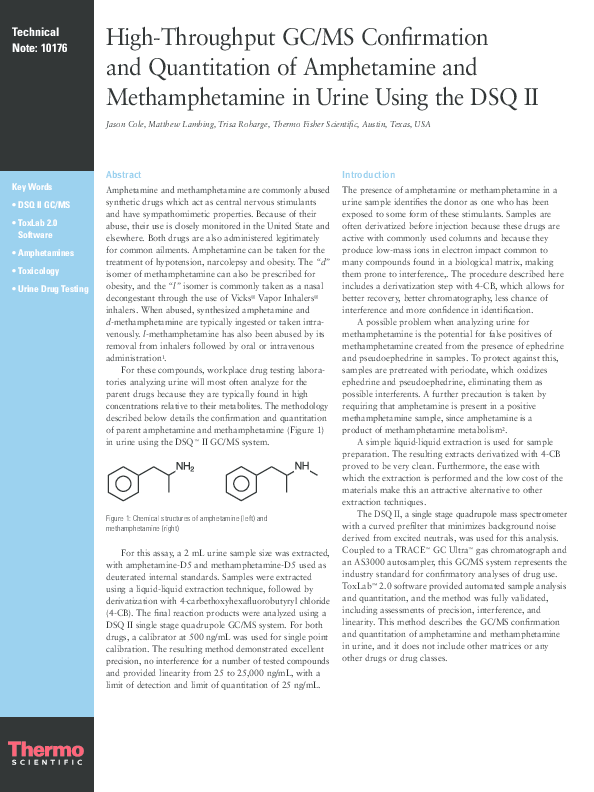 (PDF) High-Throughput GC/MS Confirmation and Quantitation of ...