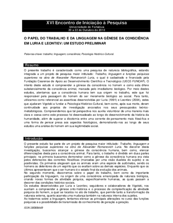 pensamento e linguagem luria pdf