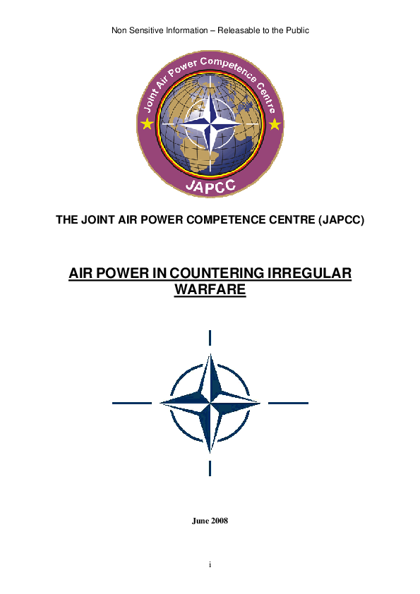 Air Power in Countering Irregular Warfare