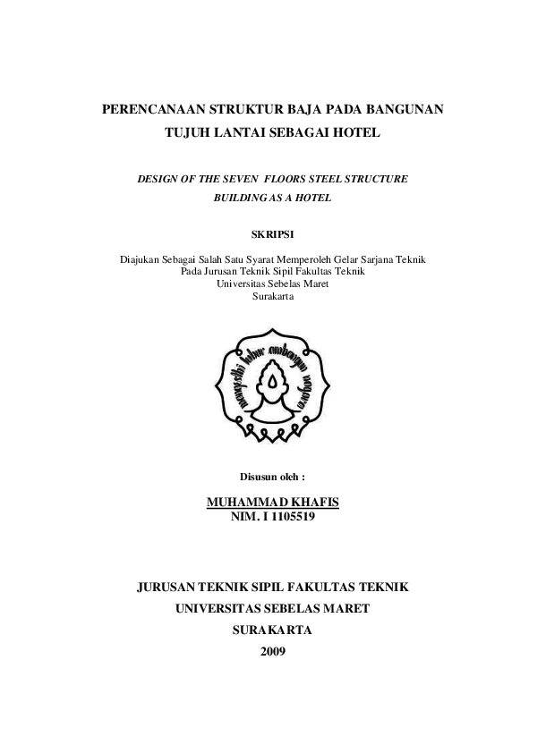 Pdf Struktur Baja 7 Lantai Nuryono Putranto Academia Edu