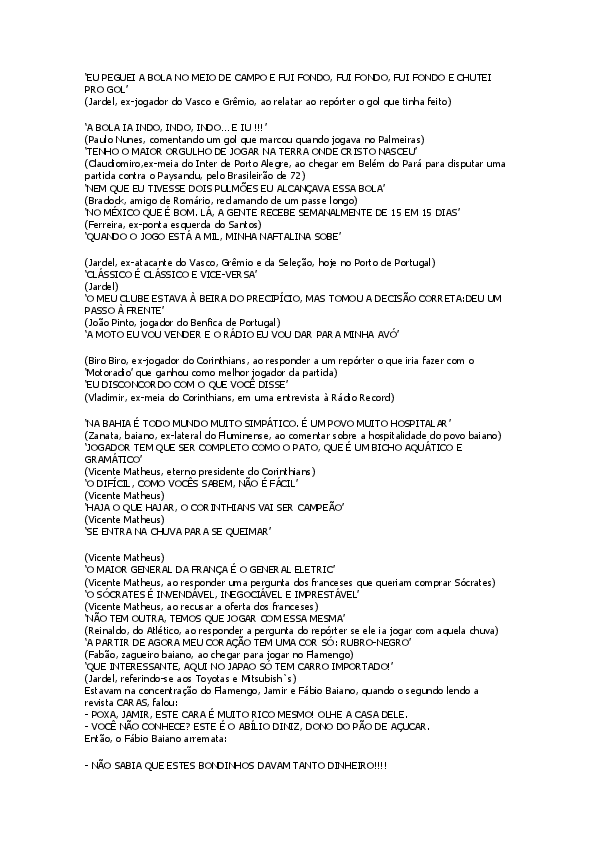 Doc Eu Peguei A Bola No Meio De Campo E Fui Fondo Raniere De Sa Academia Edu eu peguei a bola no meio de campo e fui