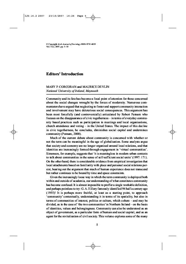 (PDF) Editors' Introduction
