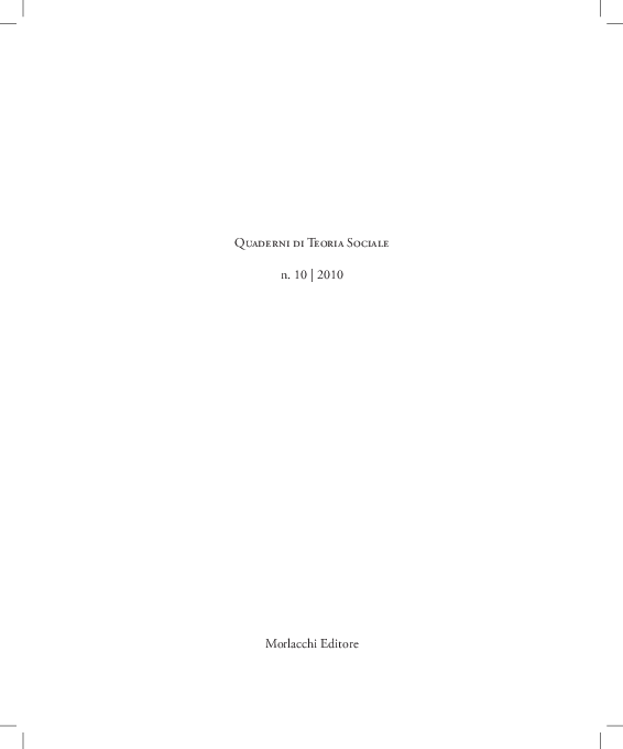 (PDF) Il capitale sociale in Italia, ovvero dei paradigmi massimo