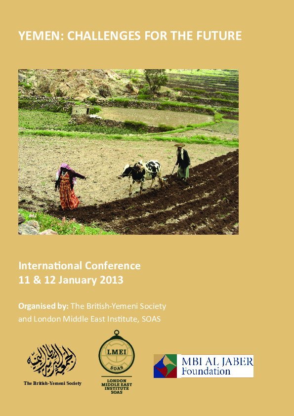 Yemen: Challenges for the Future