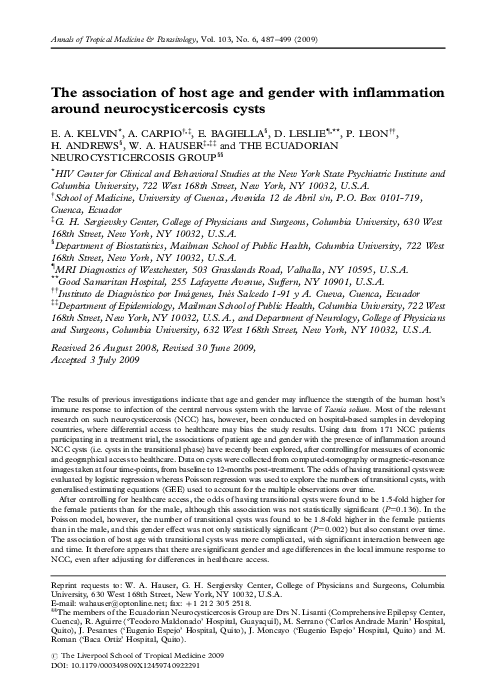 Neurocysticercosis symptoms picture