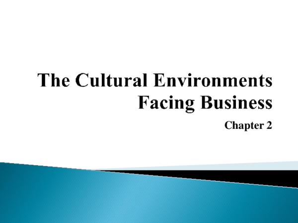 Cultural Environment In International Business Ppt