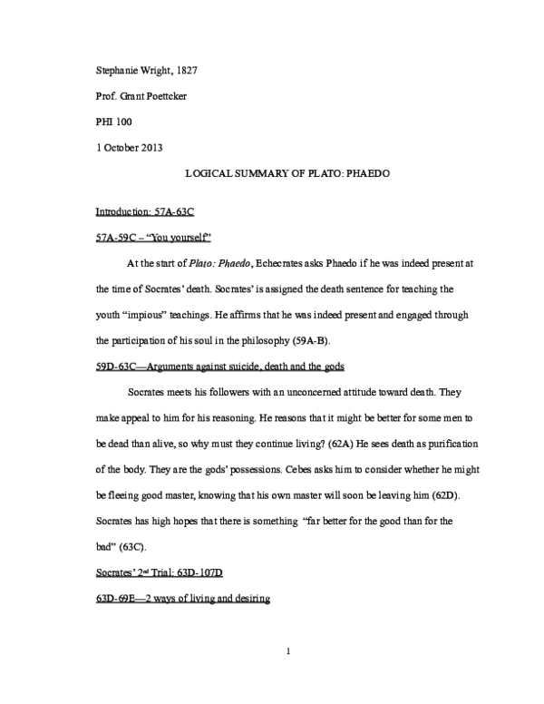 Phaedo sparknotes image