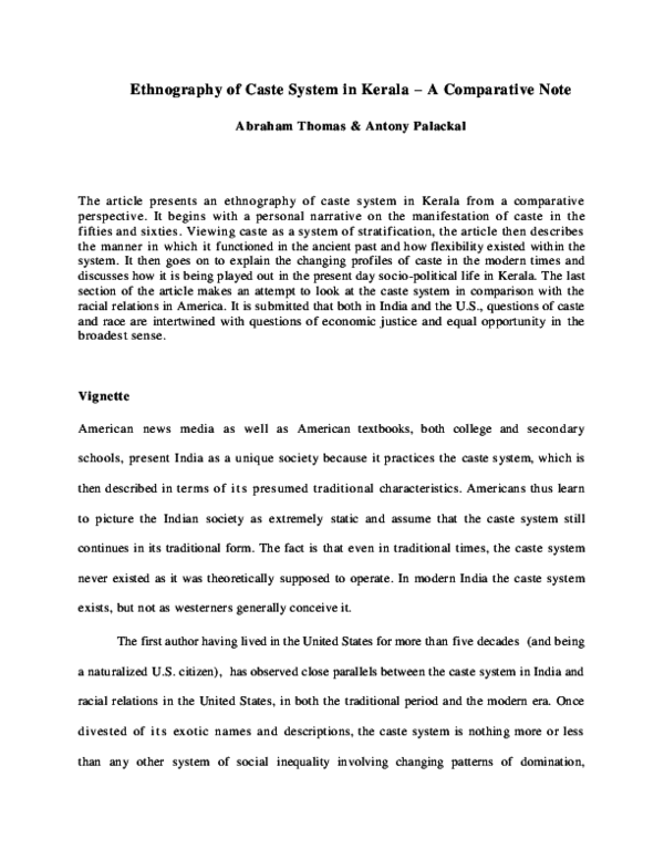 Caste system in kerala image