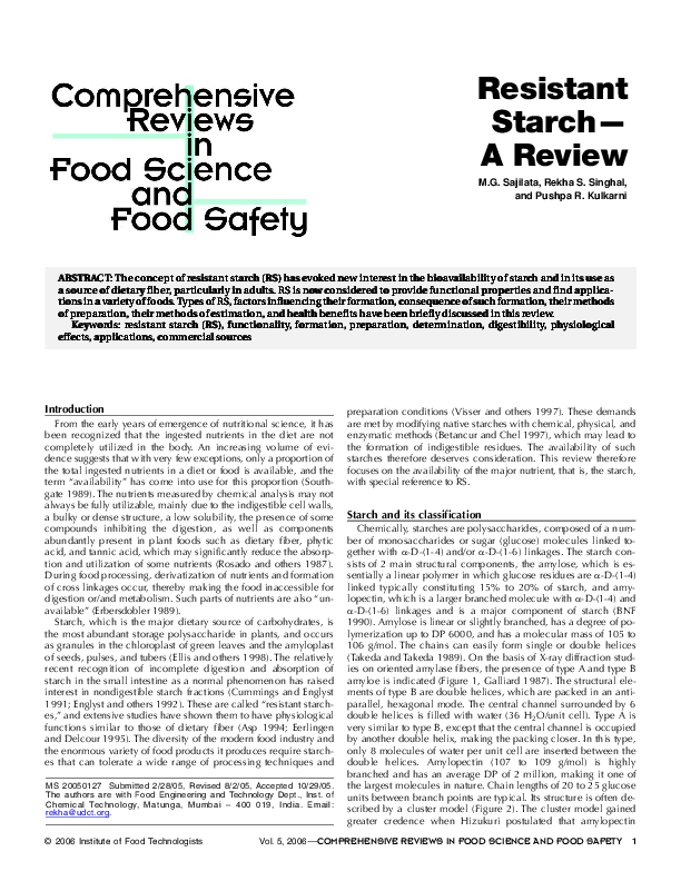 Thesis resistant starch image