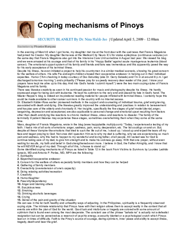 Coping mechanisms for stress and anxiety essay image