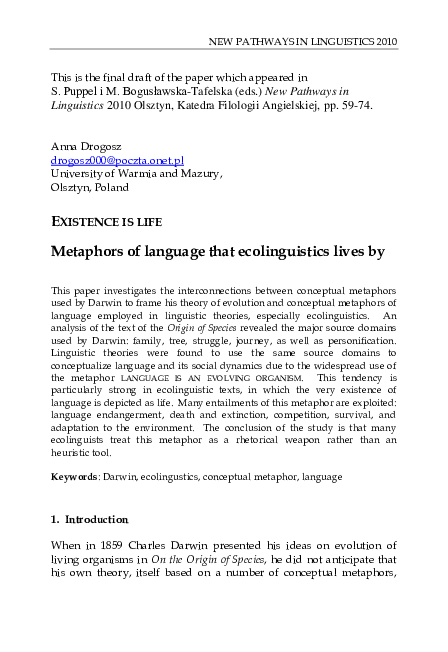 What is eco linguistics image