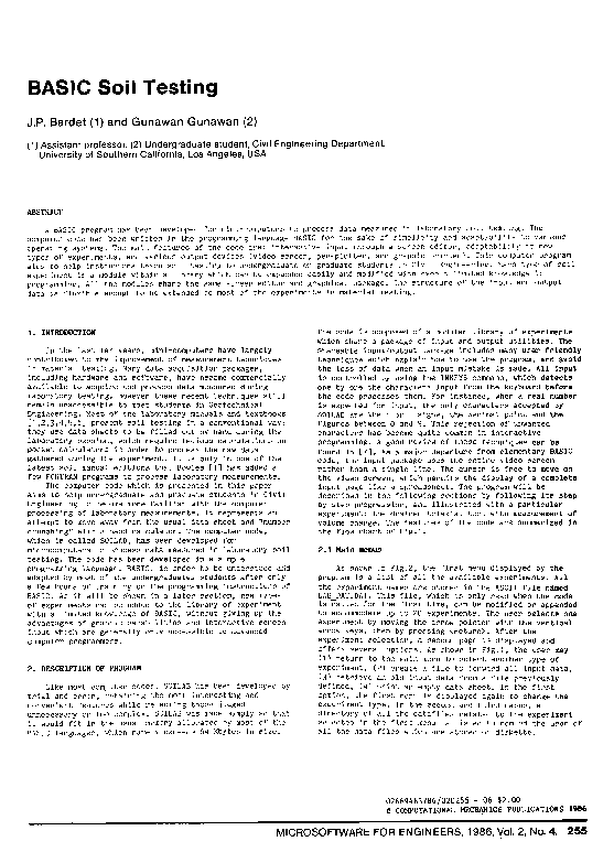 (PDF) BASIC Soil Testing