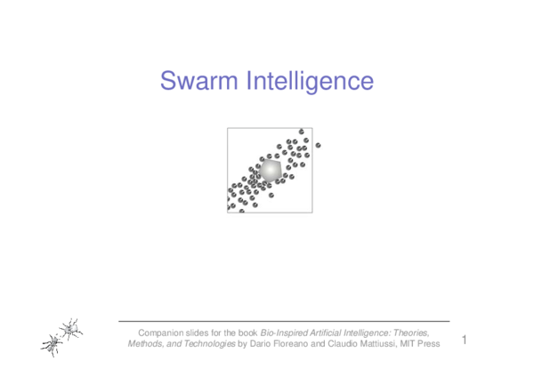 (PDF) Swarm Intelligence Companion slides for the book Bio-Inspired ...
